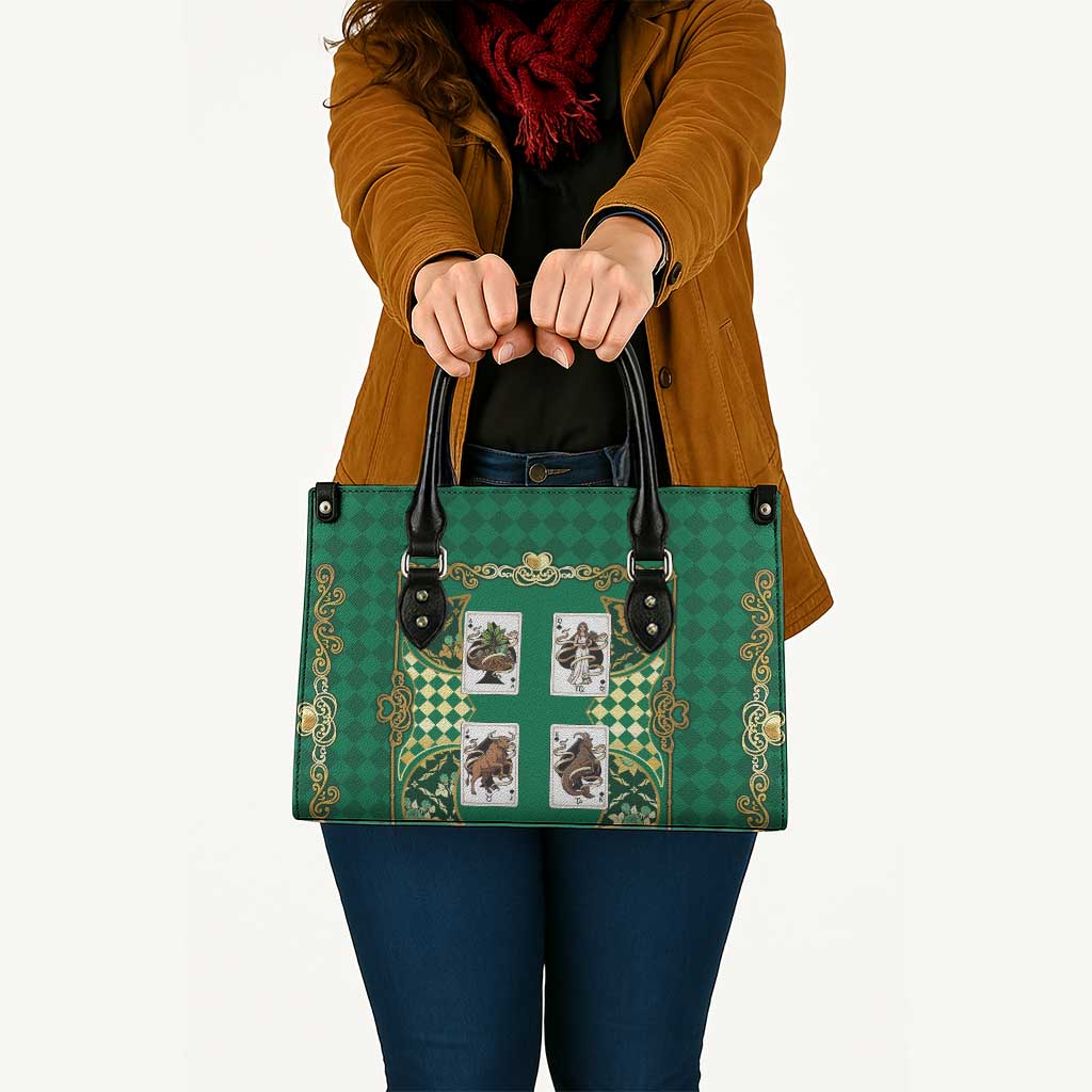 Zodiac Signs Leather Bag The Earth Element Baroque Spades Card