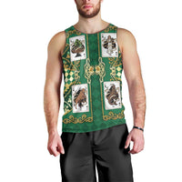 Zodiac Signs Men Tank Top The Earth Element Baroque Spades Card