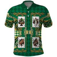 Zodiac Signs Polo Shirt The Earth Element Baroque Spades Card