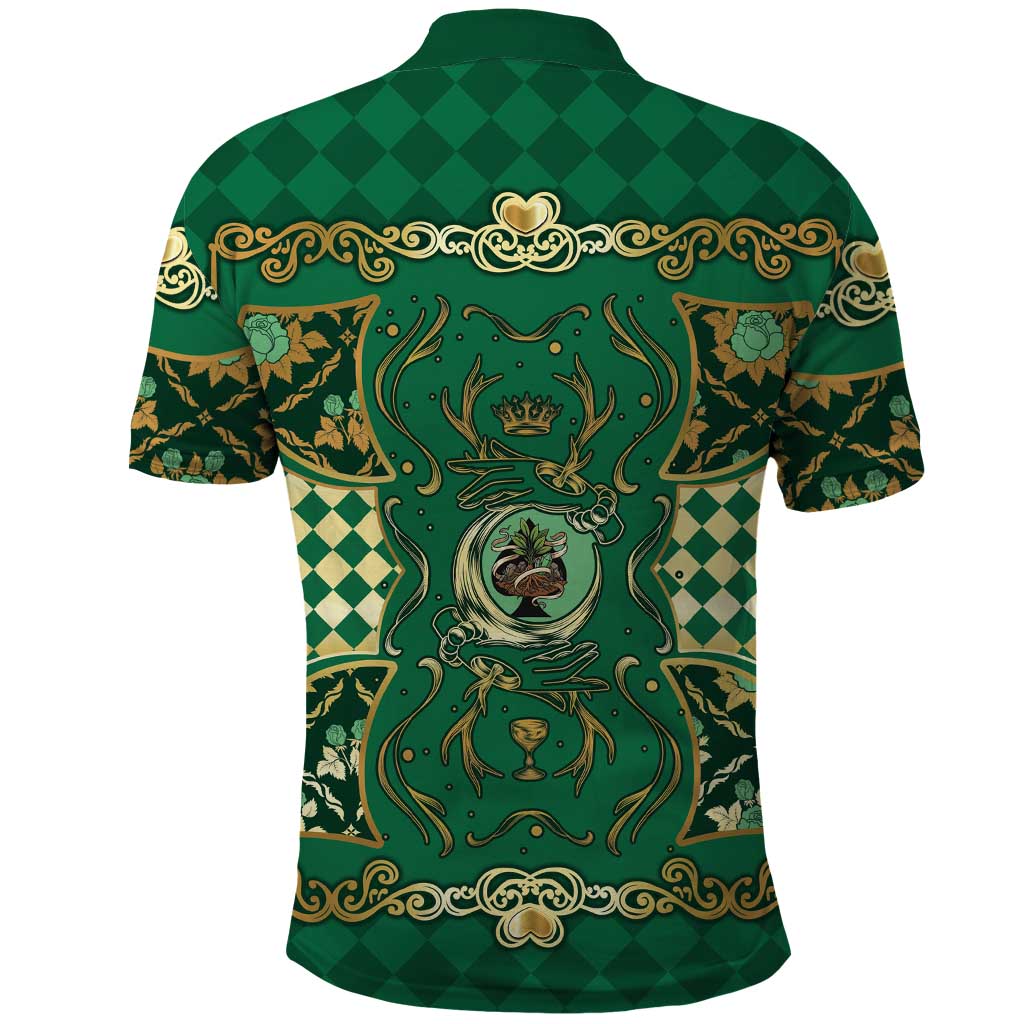 Zodiac Signs Polo Shirt The Earth Element Baroque Spades Card