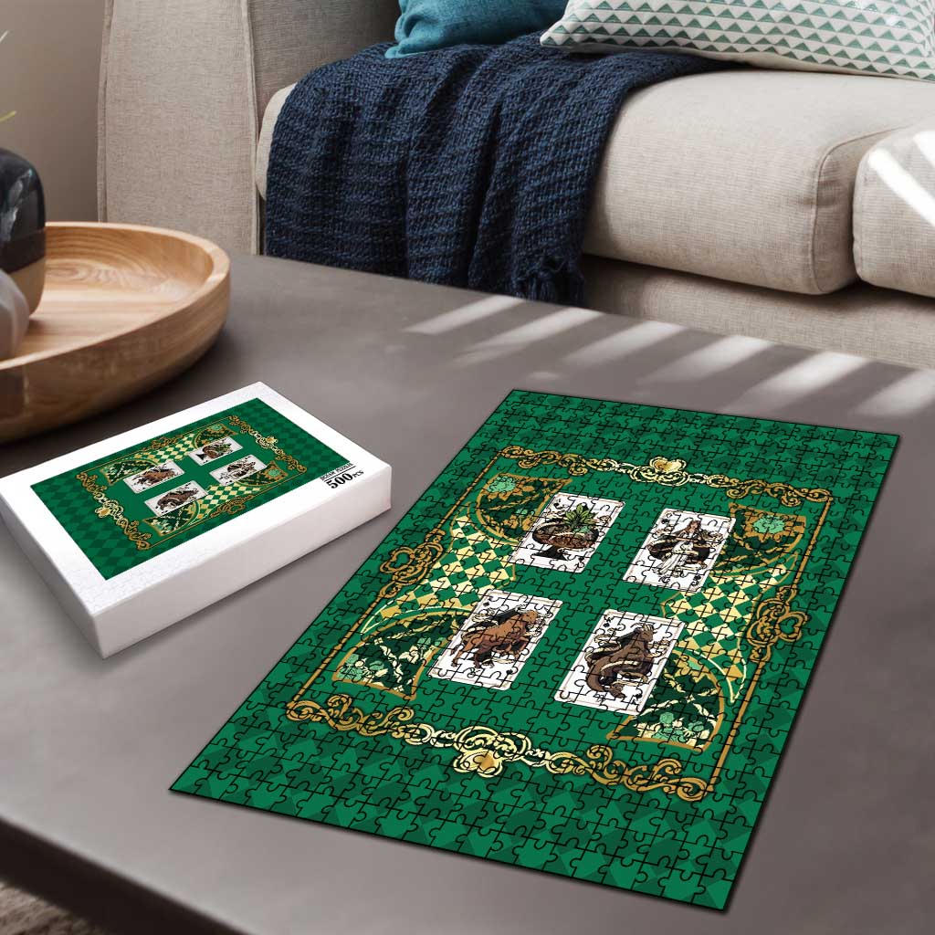 Zodiac Signs Puzzle The Earth Element Baroque Spades Card