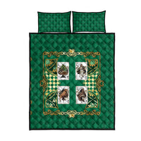 Zodiac Signs Quilt Bed Set The Earth Element Baroque Spades Card