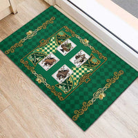 Zodiac Signs Rubber Doormat The Earth Element Baroque Spades Card