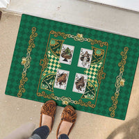 Zodiac Signs Rubber Doormat The Earth Element Baroque Spades Card