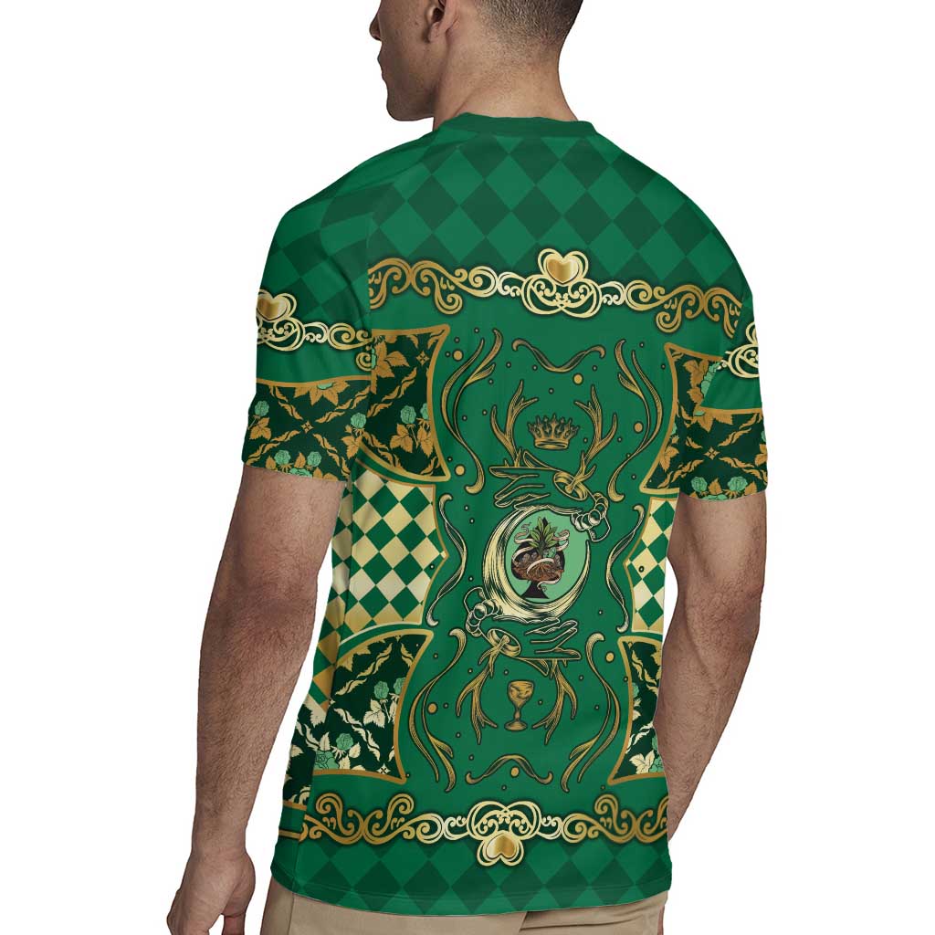 Zodiac Signs Rugby Jersey The Earth Element Baroque Spades Card