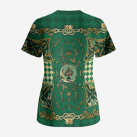 Zodiac Signs Scrub Top The Earth Element Baroque Spades Card