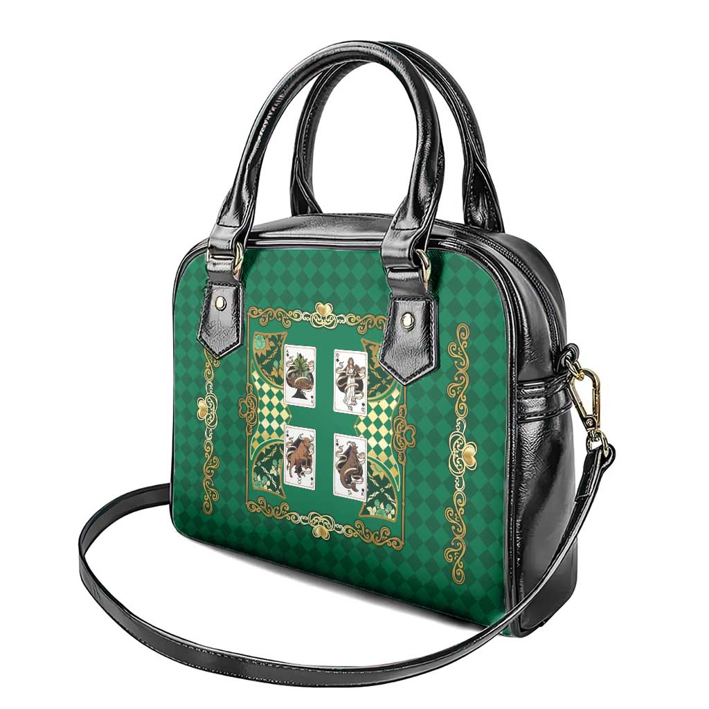 Zodiac Signs Shoulder Handbag The Earth Element Baroque Spades Card