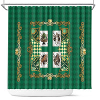 Zodiac Signs Shower Curtain The Earth Element Baroque Spades Card