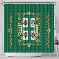 Zodiac Signs Shower Curtain The Earth Element Baroque Spades Card