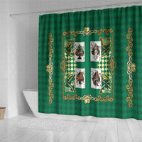 Zodiac Signs Shower Curtain The Earth Element Baroque Spades Card