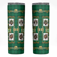 Zodiac Signs Skinny Tumbler The Earth Element Baroque Spades Card