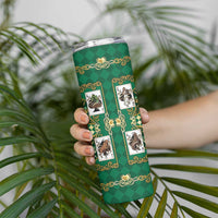Zodiac Signs Skinny Tumbler The Earth Element Baroque Spades Card