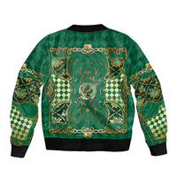Zodiac Signs Sleeve Zip Bomber Jacket The Earth Element Baroque Spades Card