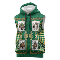 Zodiac Signs Sleeveless Hoodie The Earth Element Baroque Spades Card
