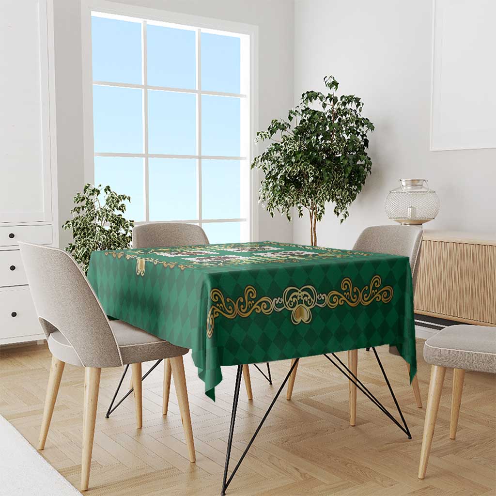 Zodiac Signs Tablecloth The Earth Element Baroque Spades Card