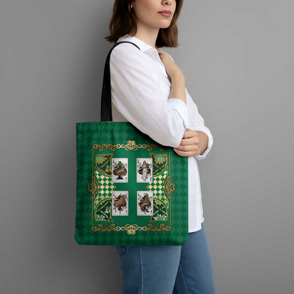Zodiac Signs Tote Bag The Earth Element Baroque Spades Card