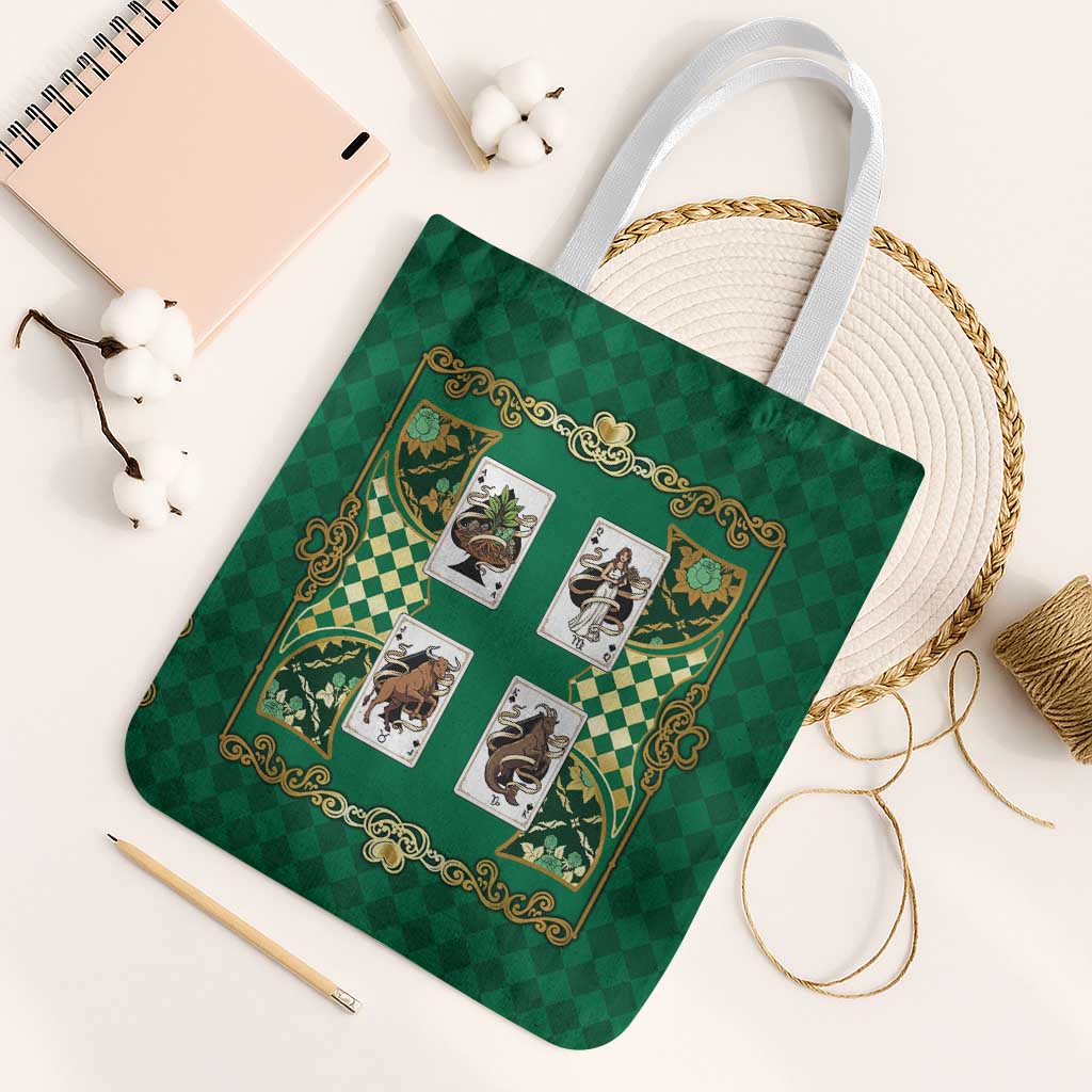 Zodiac Signs Tote Bag The Earth Element Baroque Spades Card