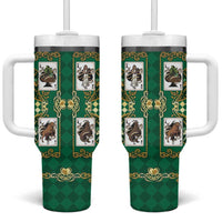 Zodiac Signs Tumbler With Handle The Earth Element Baroque Spades Card