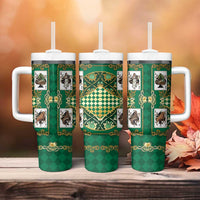 Zodiac Signs Tumbler With Handle The Earth Element Baroque Spades Card