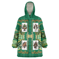 Zodiac Signs Wearable Blanket Hoodie The Earth Element Baroque Spades Card
