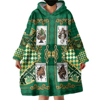 Zodiac Signs Wearable Blanket Hoodie The Earth Element Baroque Spades Card