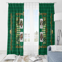 Zodiac Signs Window Curtain The Earth Element Baroque Spades Card