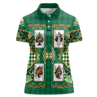 Zodiac Signs Women Polo Shirt The Earth Element Baroque Spades Card