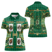 Zodiac Signs Women Polo Shirt The Earth Element Baroque Spades Card