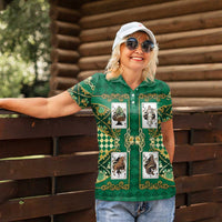 Zodiac Signs Women Polo Shirt The Earth Element Baroque Spades Card