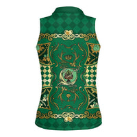 Zodiac Signs Women Sleeveless Polo Shirt The Earth Element Baroque Spades Card