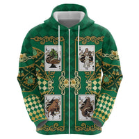 Zodiac Signs Zip Hoodie The Earth Element Baroque Spades Card