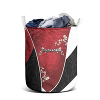 South Korea Football Laundry Basket Tiger Mugunghwa Flower Minimal Style