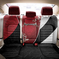 South Korea Football Back Car Seat Cover Tiger Mugunghwa Flower Minimal Style