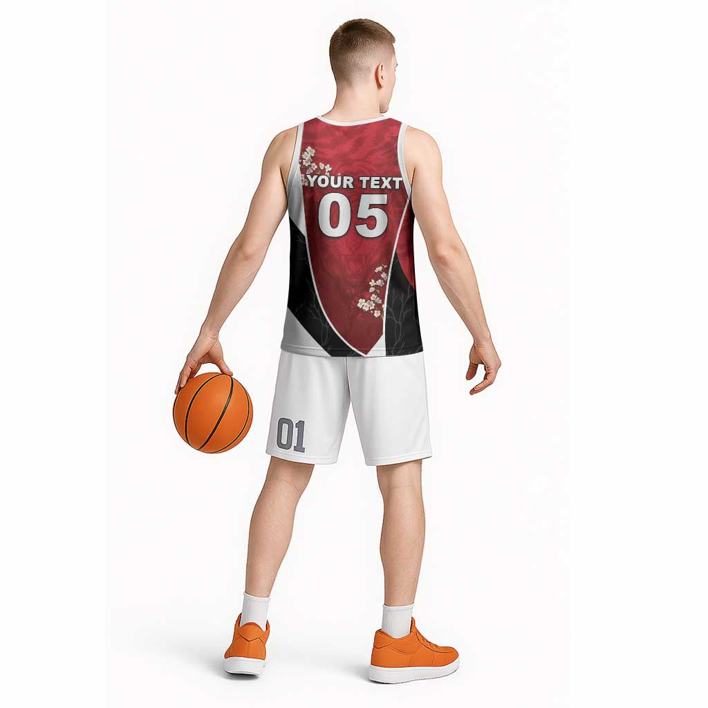 Custom South Korea Football Basketball Jersey Tiger Mugunghwa Flower Minimal Style