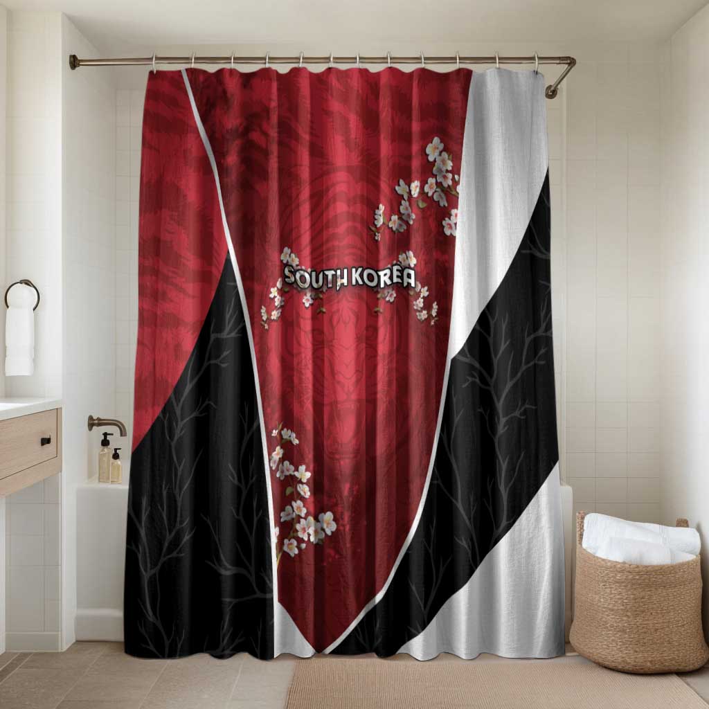 South Korea Football Bathroom Set Tiger Mugunghwa Flower Minimal Style