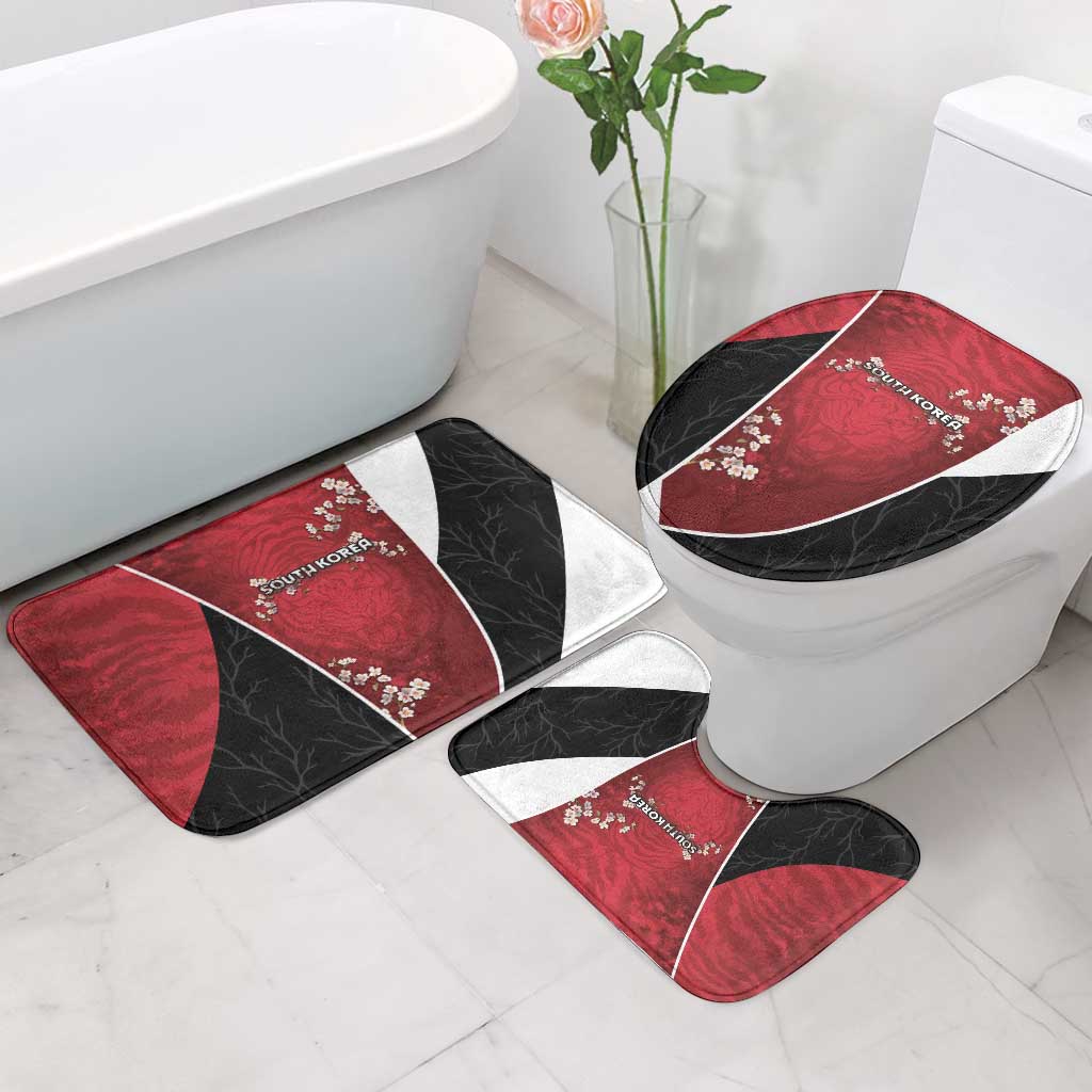 South Korea Football Bathroom Set Tiger Mugunghwa Flower Minimal Style