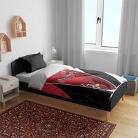 South Korea Football Bedding Set Tiger Mugunghwa Flower Minimal Style