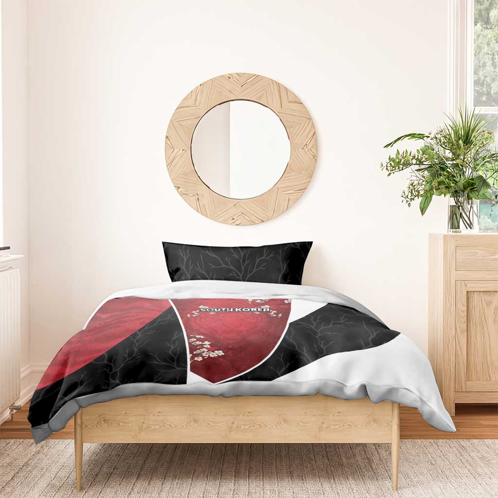 South Korea Football Bedding Set Tiger Mugunghwa Flower Minimal Style