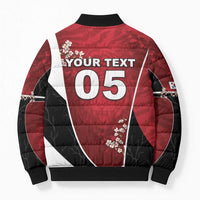 Custom South Korea Football Bomber Puffer Jacket Tiger Mugunghwa Flower Minimal Style
