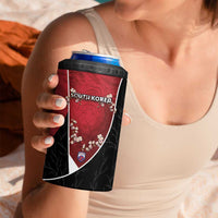 Custom South Korea Football 4 in 1 Can Cooler Tumbler Tiger Mugunghwa Flower Minimal Style