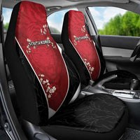 South Korea Football Car Seat Cover Tiger Mugunghwa Flower Minimal Style