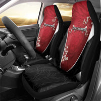 South Korea Football Car Seat Cover Tiger Mugunghwa Flower Minimal Style