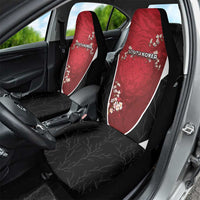 South Korea Football Car Seat Cover Tiger Mugunghwa Flower Minimal Style