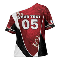 Custom South Korea Football Cross Shoulder Shirt Tiger Mugunghwa Flower Minimal Style
