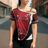 Custom South Korea Football Cross Shoulder Shirt Tiger Mugunghwa Flower Minimal Style