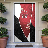 Custom South Korea Football Door Cover Tiger Mugunghwa Flower Minimal Style