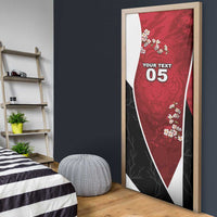 Custom South Korea Football Door Cover Tiger Mugunghwa Flower Minimal Style