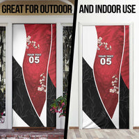 Custom South Korea Football Door Cover Tiger Mugunghwa Flower Minimal Style