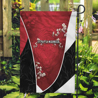 South Korea Football Garden Flag Tiger Mugunghwa Flower Minimal Style
