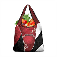 South Korea Football Grocery Bag Tiger Mugunghwa Flower Minimal Style